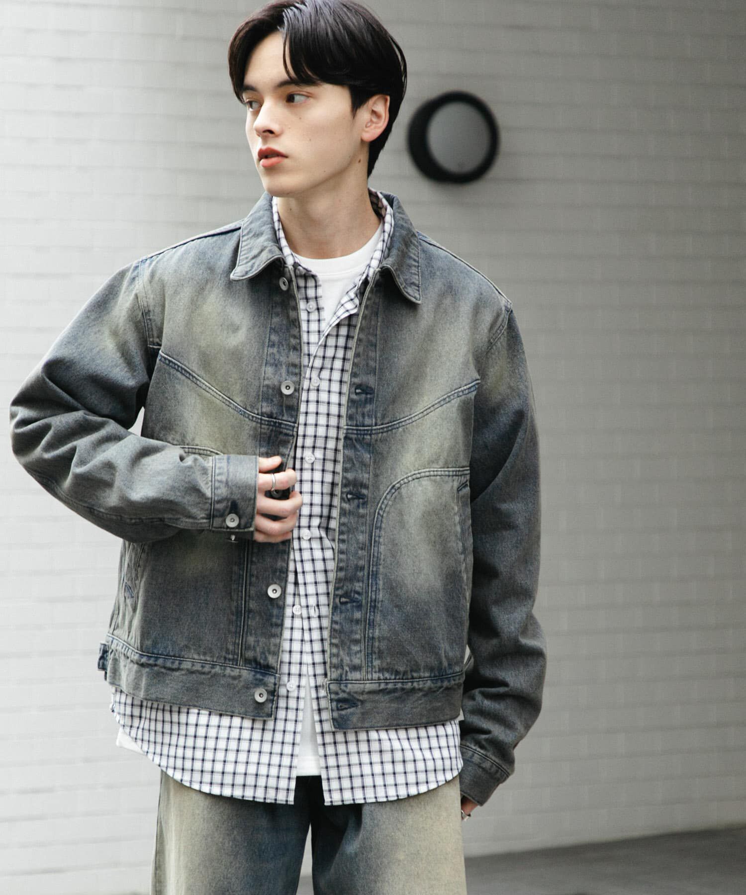 SENSE OF PLACE by URBAN RESEARCH「『ﾕﾆｾｯｸｽ』『ｾｯﾄｱｯﾌﾟ対応』ｳﾞｨﾝﾃｰｼﾞﾗｲｸﾃﾞﾆ 」|デニムジャケット|