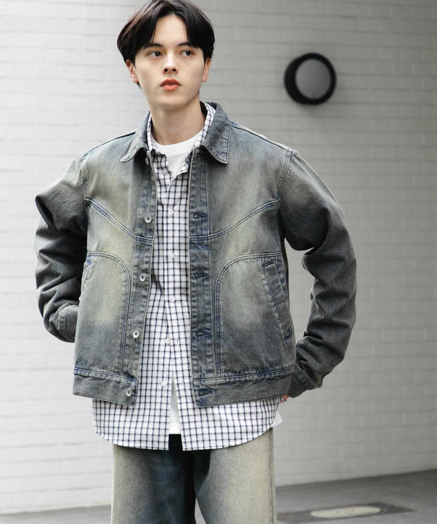 SENSE OF PLACE by URBAN RESEARCH「『ﾕﾆｾｯｸｽ』『ｾｯﾄｱｯﾌﾟ対応』ｳﾞｨﾝﾃｰｼﾞﾗｲｸﾃﾞﾆ 」|デニムジャケット|