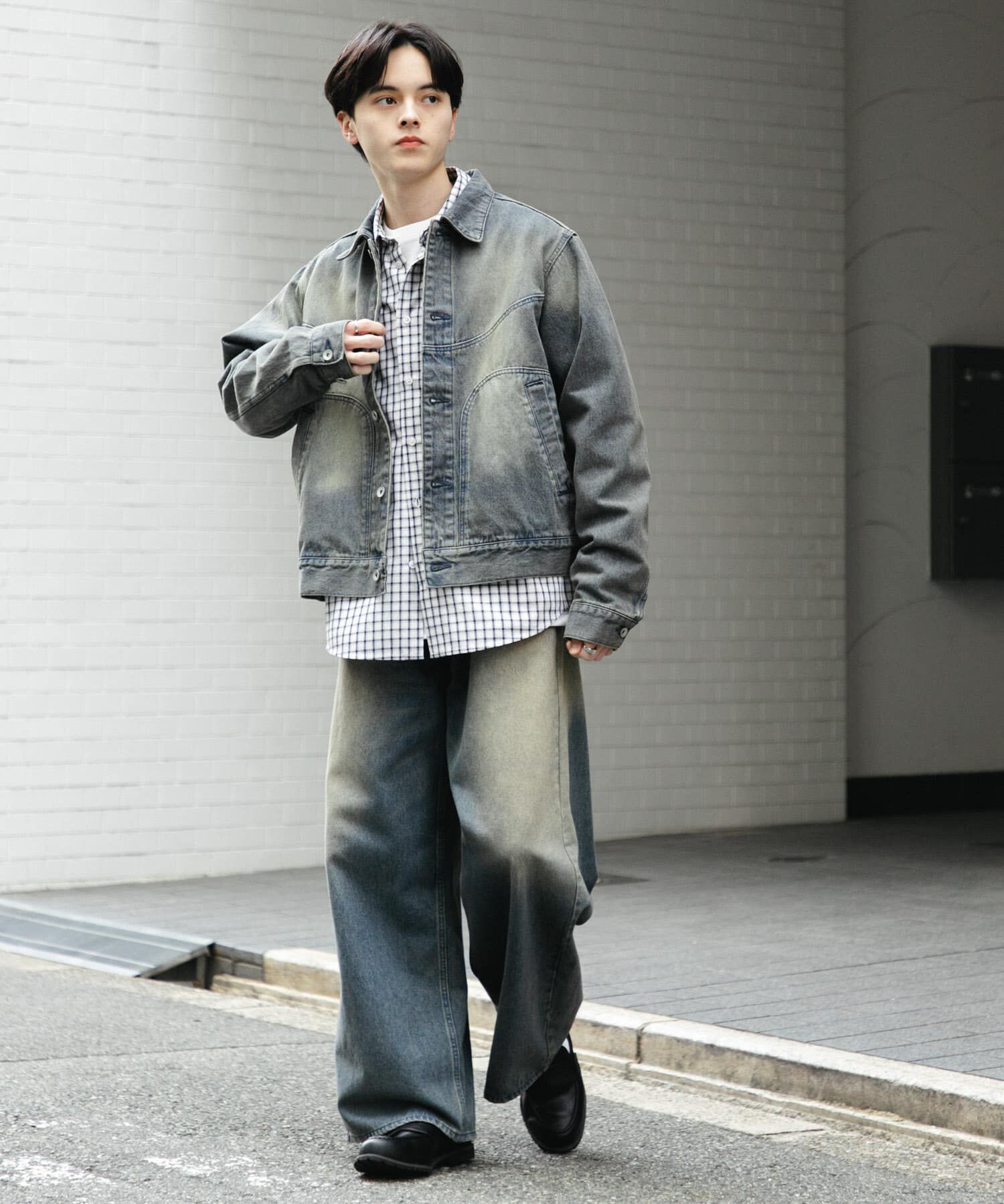 SENSE OF PLACE by URBAN RESEARCH「『ﾕﾆｾｯｸｽ』『ｾｯﾄｱｯﾌﾟ対応』ｳﾞｨﾝﾃｰｼﾞﾗｲｸﾃﾞﾆ 」|デニムジャケット|