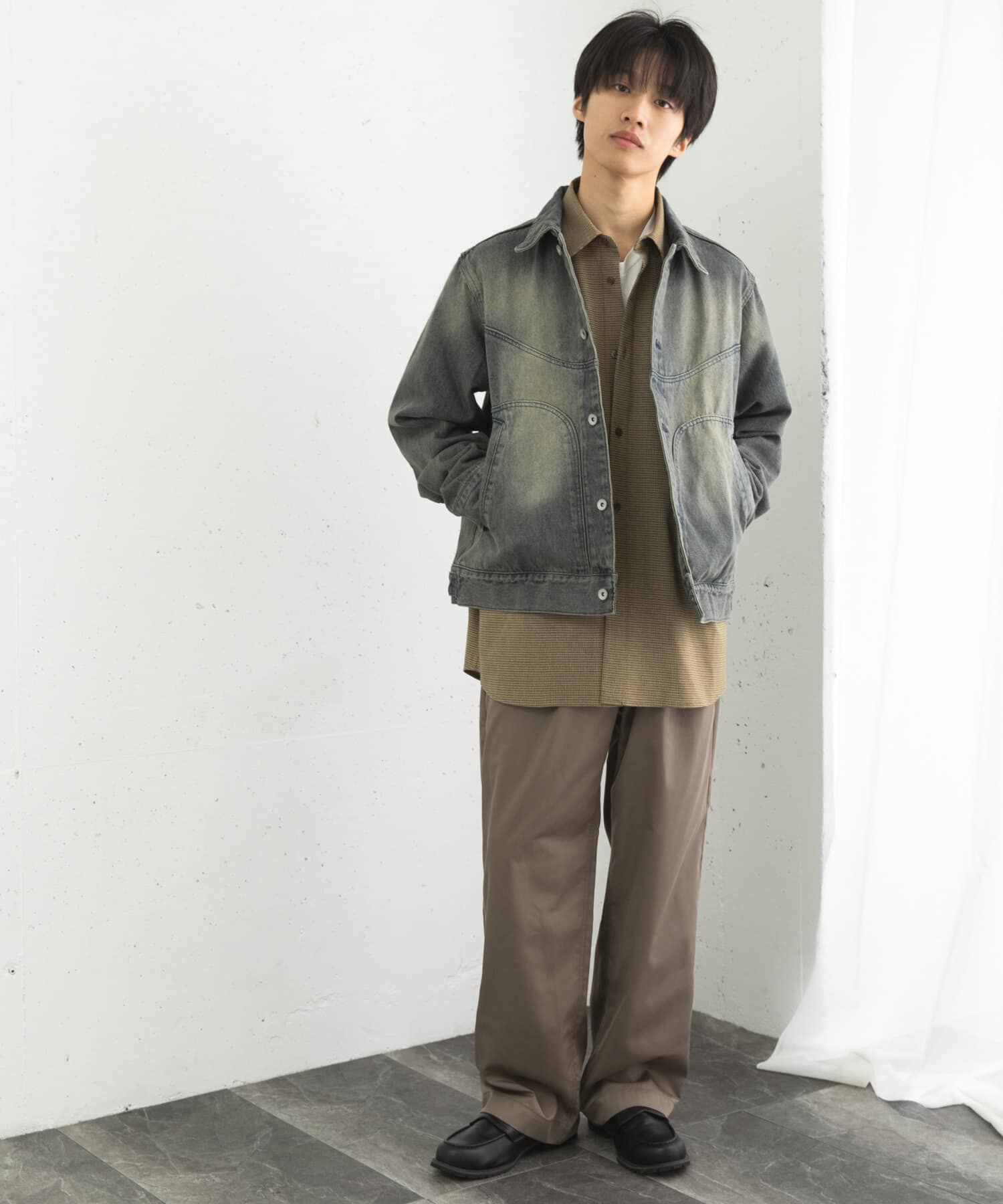 SENSE OF PLACE by URBAN RESEARCH「『ﾕﾆｾｯｸｽ』『ｾｯﾄｱｯﾌﾟ対応』ｳﾞｨﾝﾃｰｼﾞﾗｲｸﾃﾞﾆ 」|デニムジャケット|