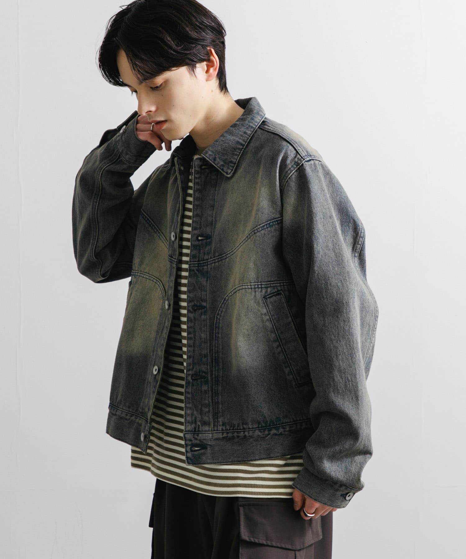 SENSE OF PLACE by URBAN RESEARCH「『ﾕﾆｾｯｸｽ』『ｾｯﾄｱｯﾌﾟ対応』ｳﾞｨﾝﾃｰｼﾞﾗｲｸﾃﾞﾆ 」|デニムジャケット|