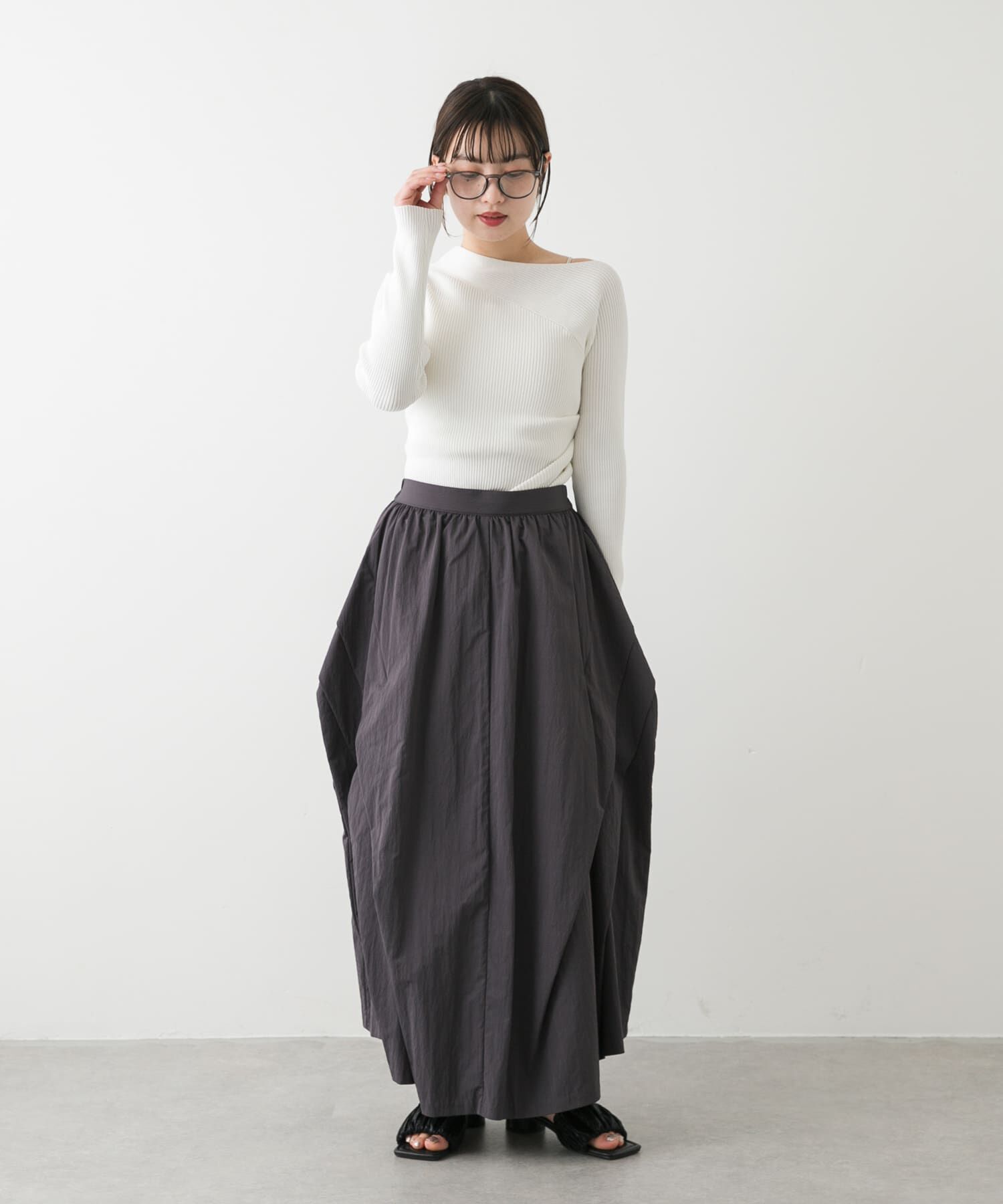 SENSE OF PLACE by URBAN RESEARCH「サイドタックギャザースカート」|スカート|