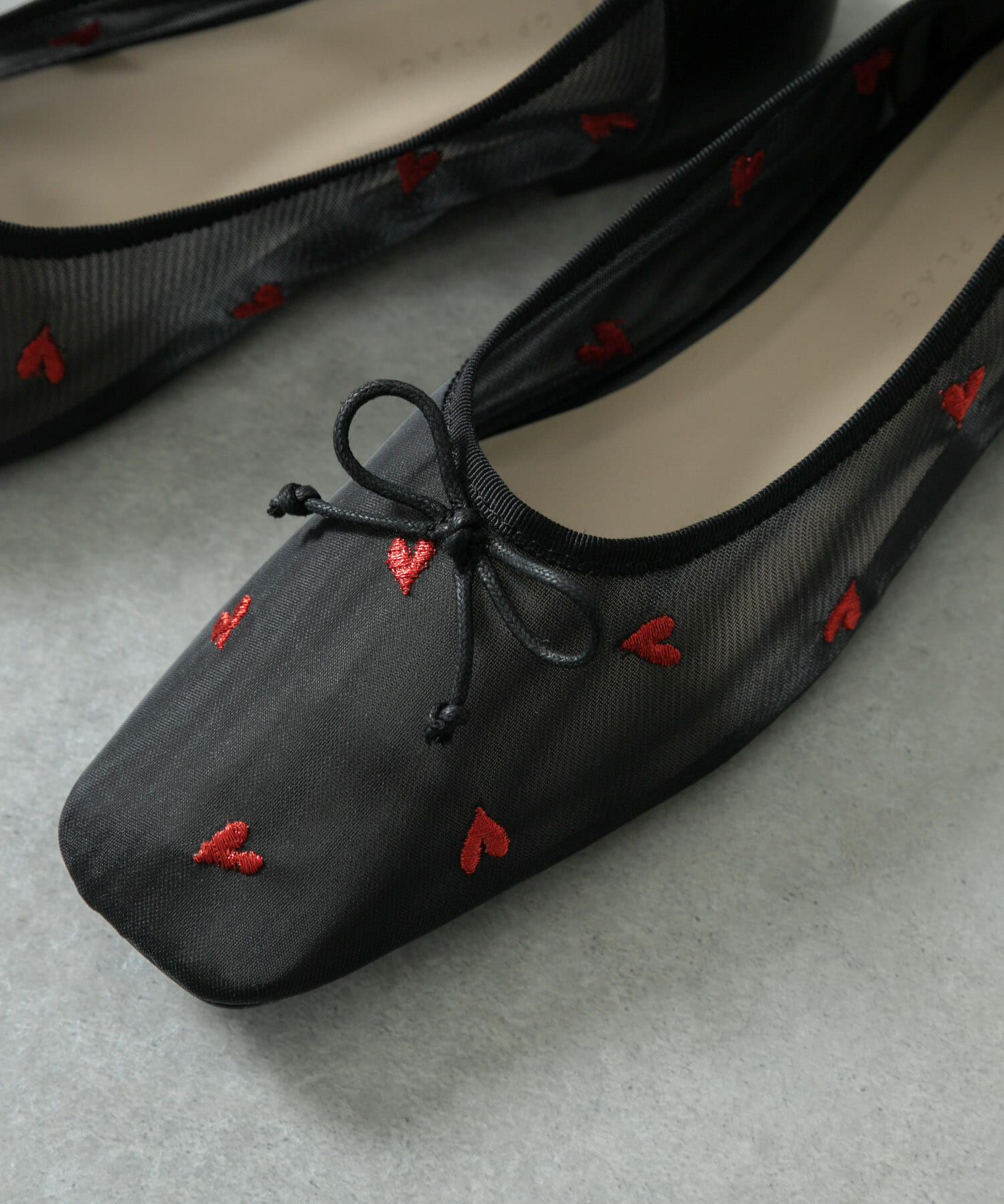 SENSE OF PLACE by URBAN RESEARCH「ハートチュールフラットシューズ」|バレエシューズ|