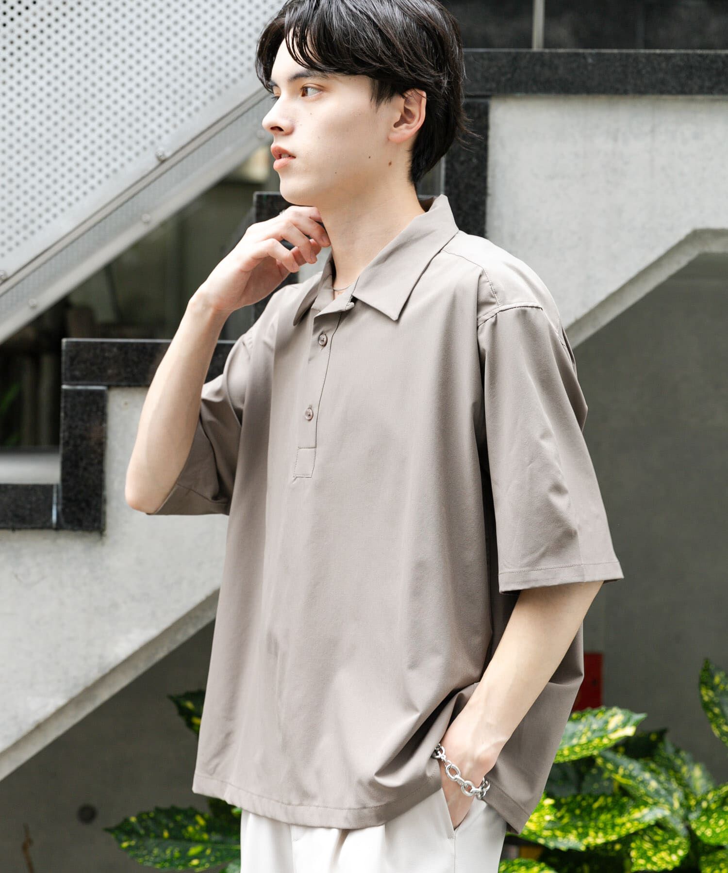 SENSE OF PLACE by URBAN RESEARCH「ストレッチショートスリーブポロシャツ」|ポロシャツ|