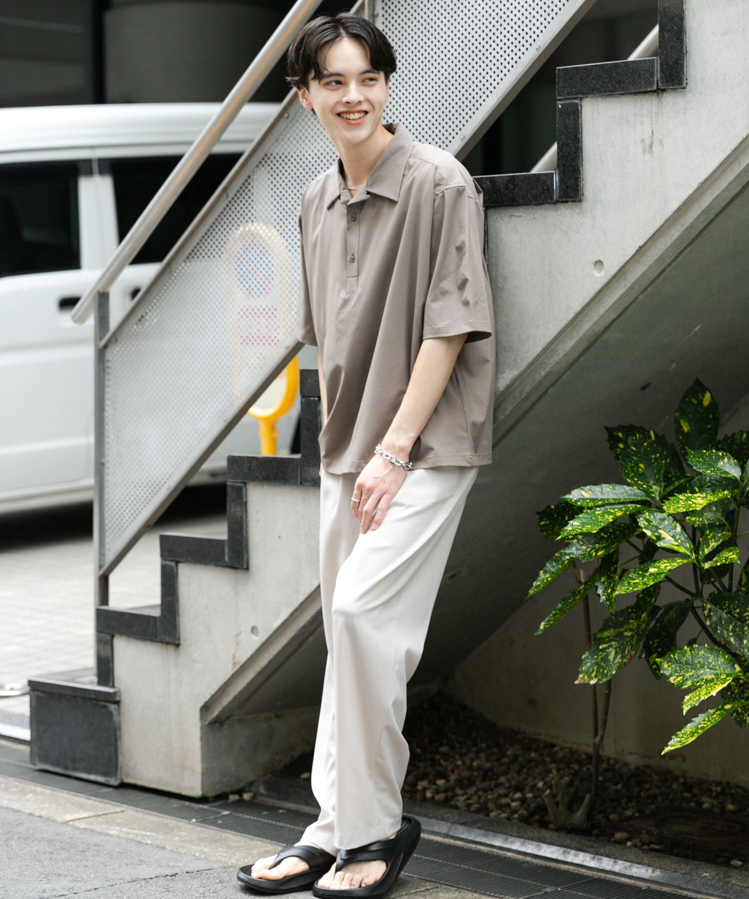 SENSE OF PLACE by URBAN RESEARCH「ストレッチショートスリーブポロシャツ」|ポロシャツ|