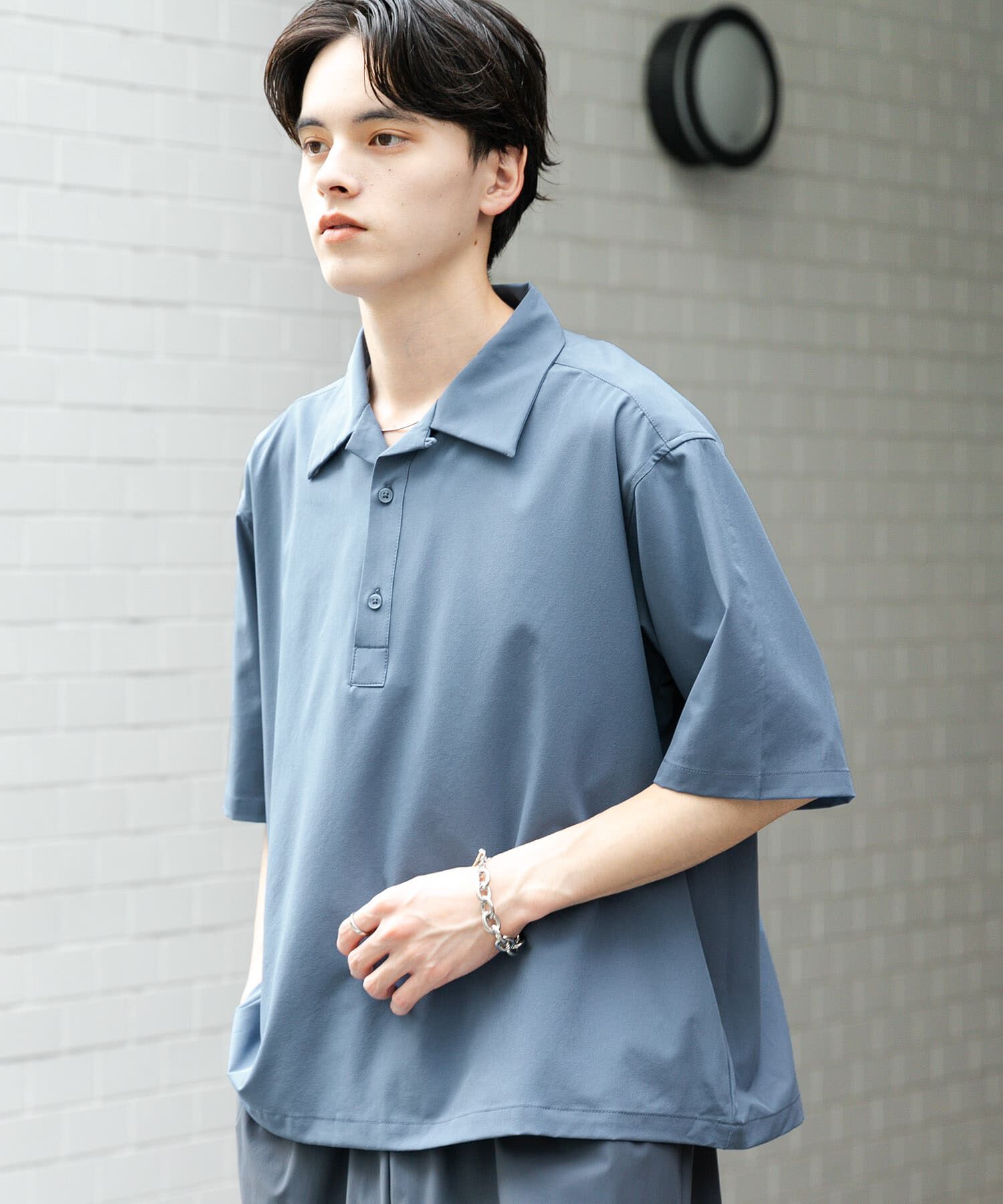 SENSE OF PLACE by URBAN RESEARCH「ストレッチショートスリーブポロシャツ」|ポロシャツ|