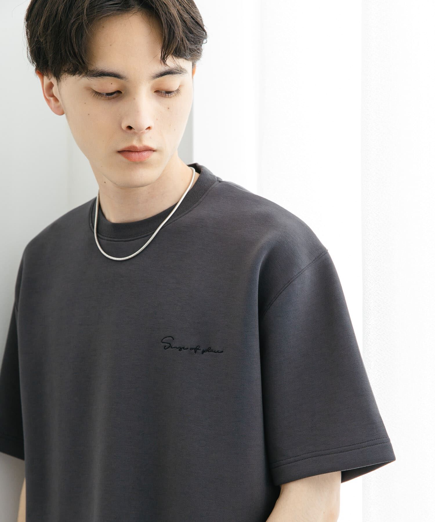 SENSE OF PLACE by URBAN RESEARCH「『一部WEB限定ｶﾗｰ』『ﾕﾆｾｯｸｽ』ｼｼｭｳﾀﾞﾝﾎﾞｰﾙﾎﾟﾝﾁ 」|Tシャツ・カットソー|チャコールグレー