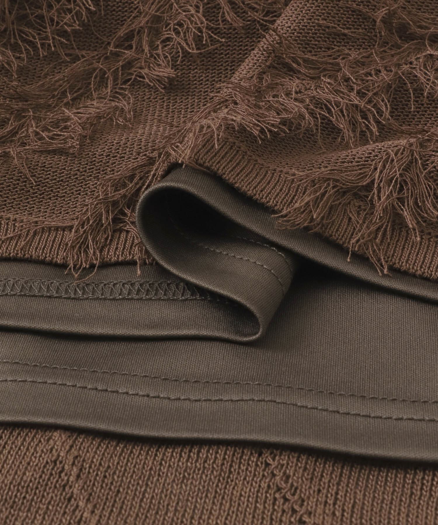 SENSE OF PLACE by URBAN RESEARCH「フリンジニットスカート」|スカート|