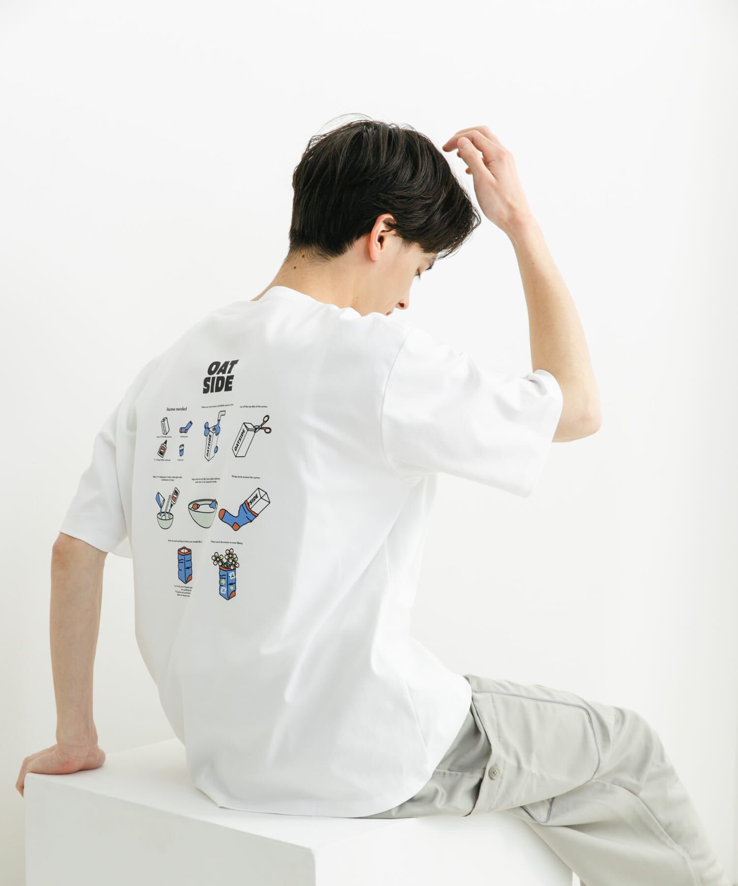 SENSE OF PLACE by URBAN RESEARCH「『別注』OATSIDE&times;SENSE OF PLACE　グラフィックショートスリーブ Tシャツ A」|Tシャツ・カットソー|