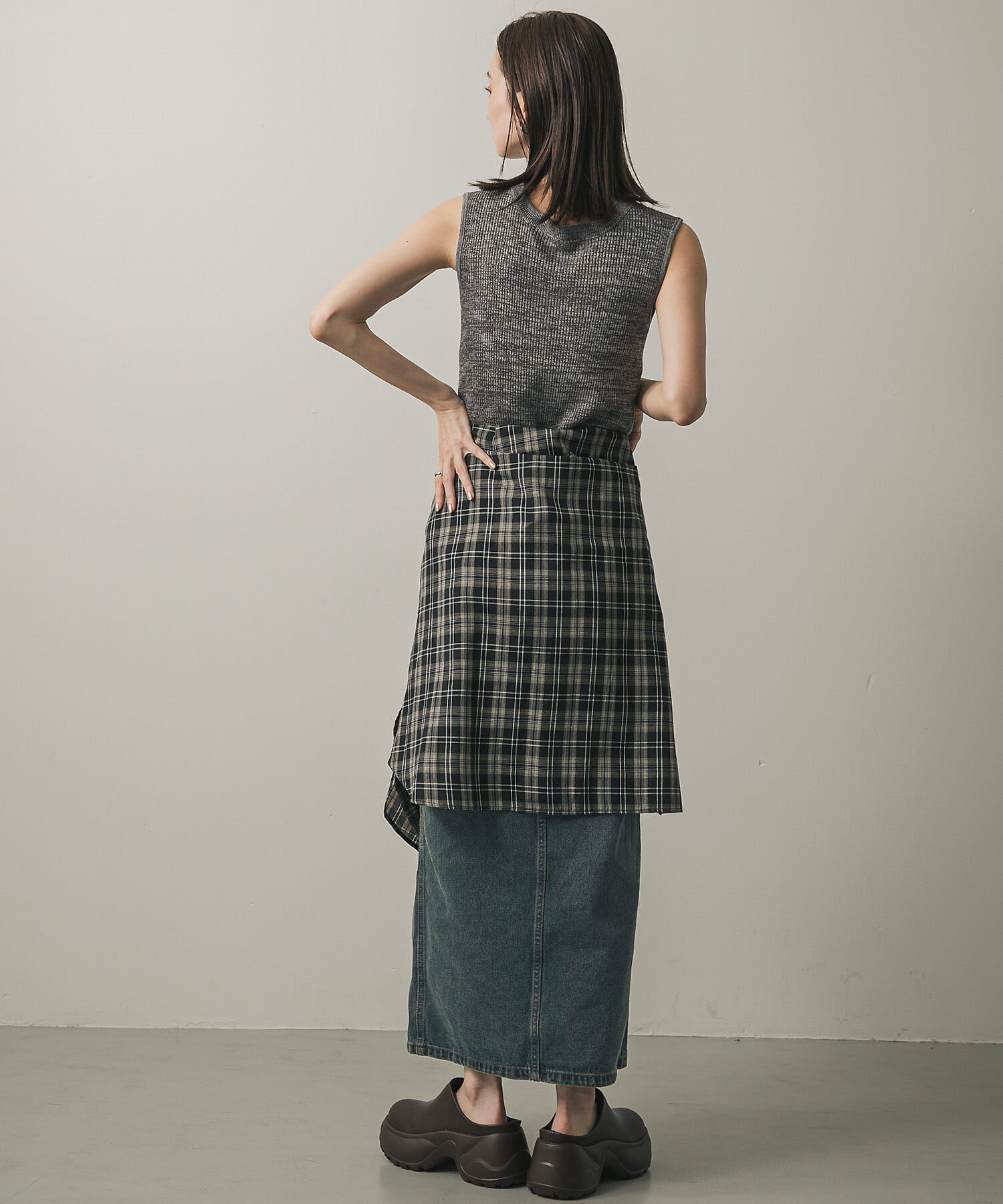 SENSE OF PLACE by URBAN RESEARCH「アシメベルトデニムスカート」|スカート|