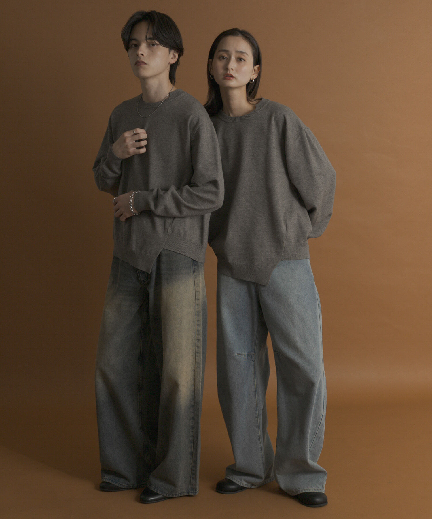 SENSE OF PLACE by URBAN RESEARCH「アシメクルーネックニット」|ニット・セーター|