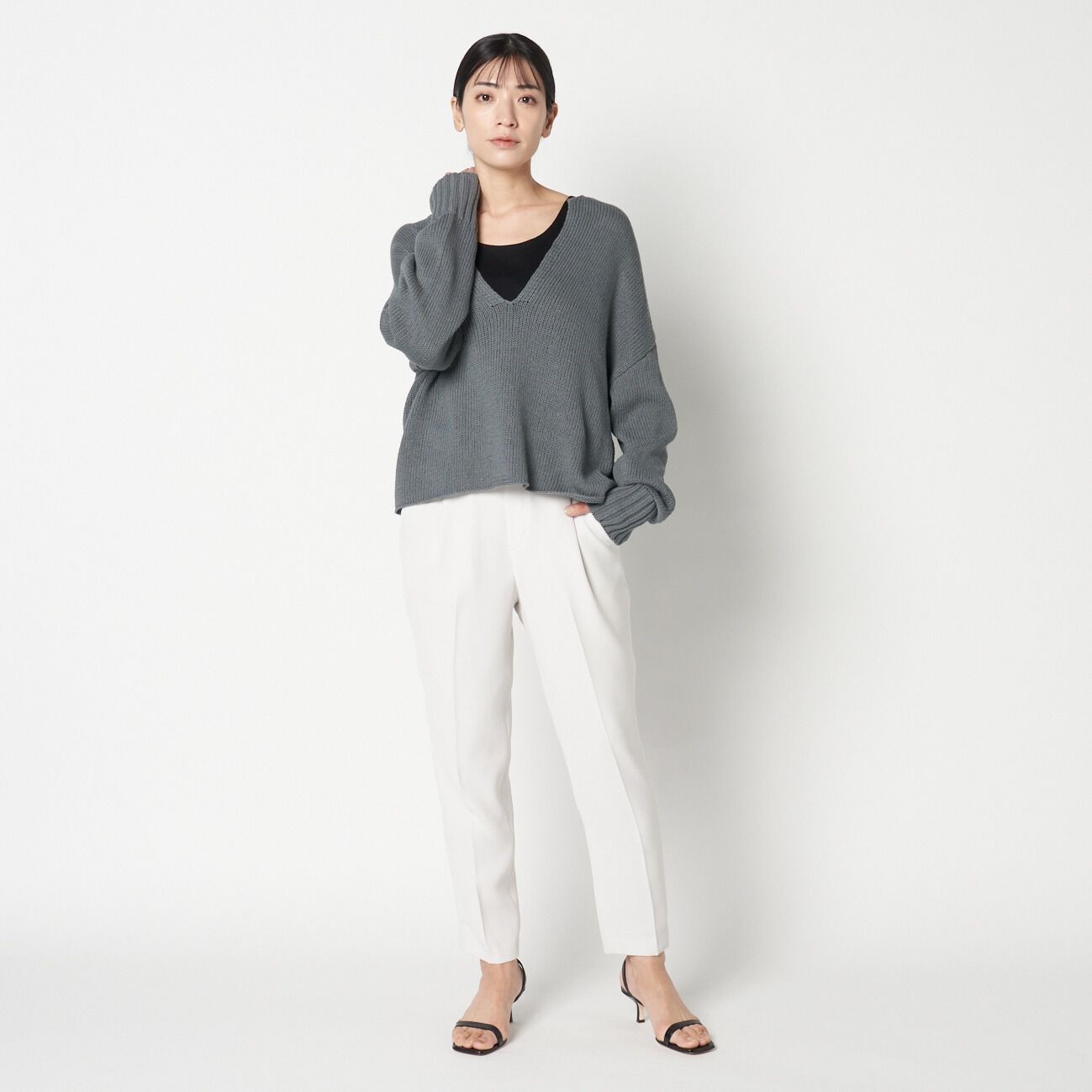 HELIOPOLE「HELIOPOLE SILKY DOUBLE TWILL TAPERED PT」|チノ|