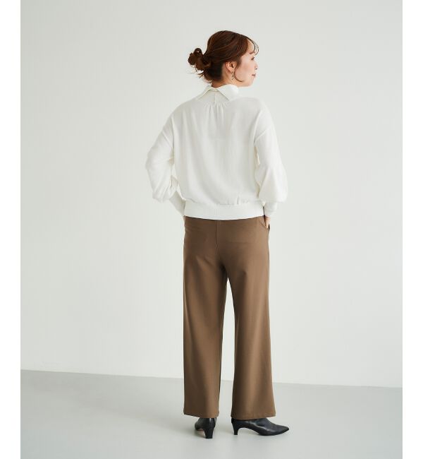 le.coeur blanc「バックパールエリニットプルオーバー」|ニット・セーター|