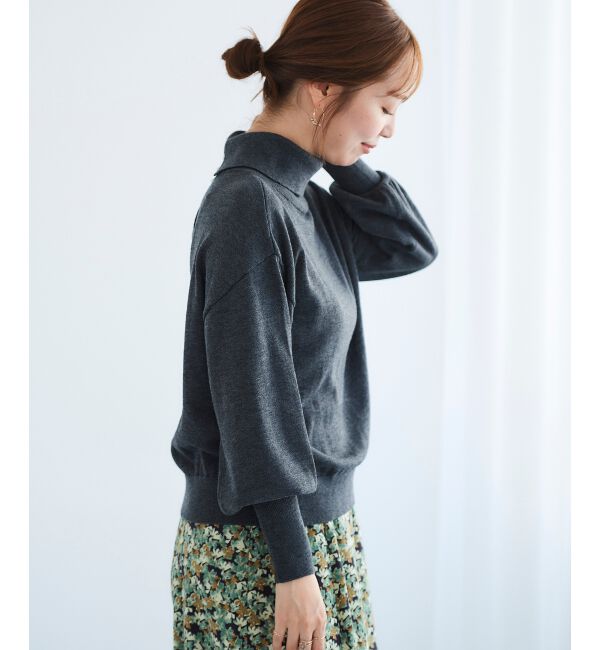 le.coeur blanc「バックパールエリニットプルオーバー」|ニット・セーター|