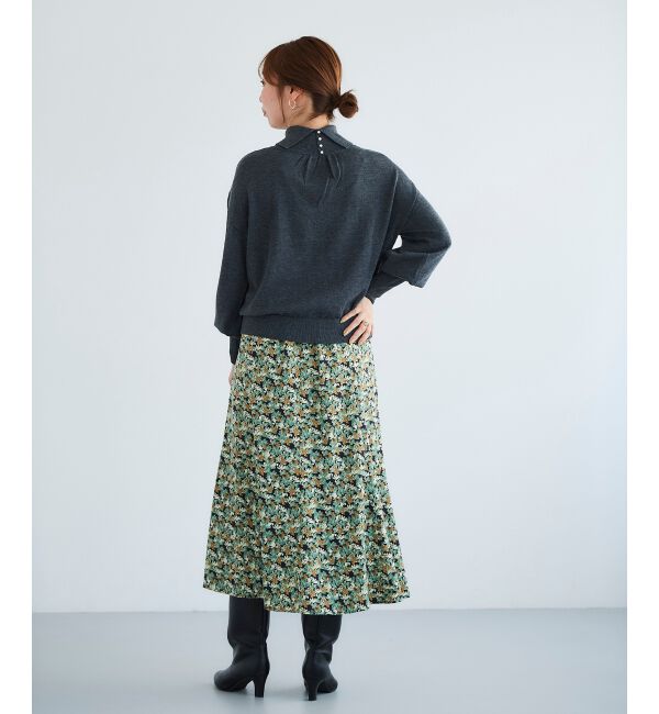 le.coeur blanc「バックパールエリニットプルオーバー」|ニット・セーター|