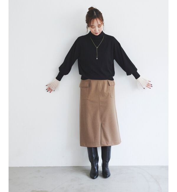 le.coeur blanc「バックパールエリニットプルオーバー」|ニット・セーター|