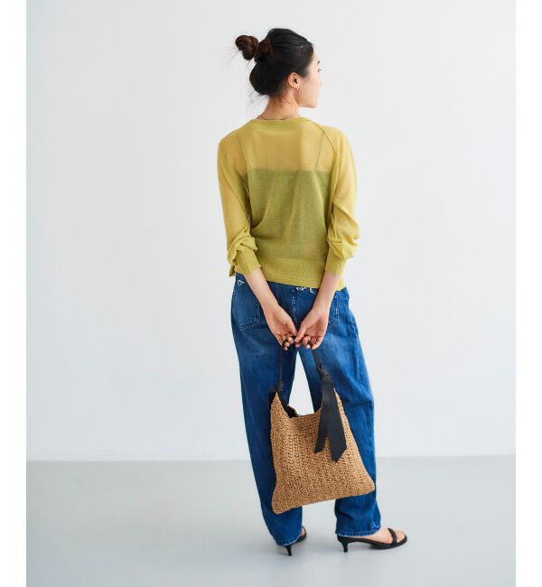 le.coeur blanc「シアー前後2WAYクルーカーディガン」|カーディガン|