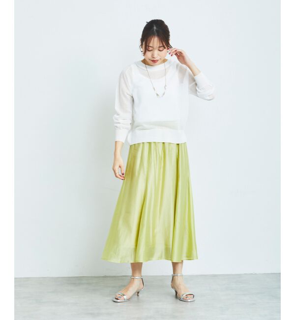 le.coeur blanc「シアー前後2WAYクルーカーディガン」|カーディガン|