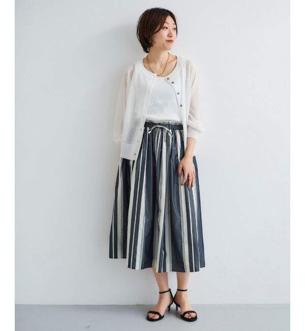 le.coeur blanc「シアー前後2WAYクルーカーディガン」|カーディガン|