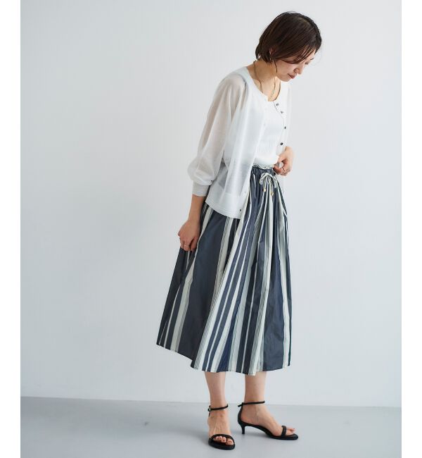 le.coeur blanc「シアー前後2WAYクルーカーディガン」|カーディガン|