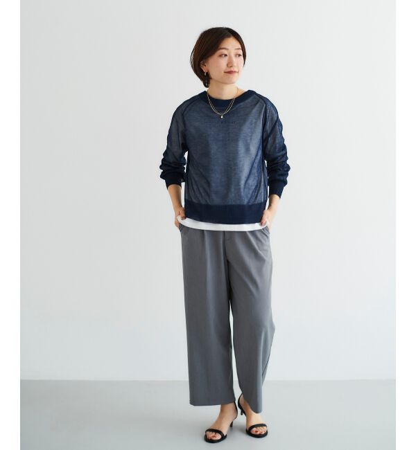 le.coeur blanc「シアー前後2WAYクルーカーディガン」|カーディガン|