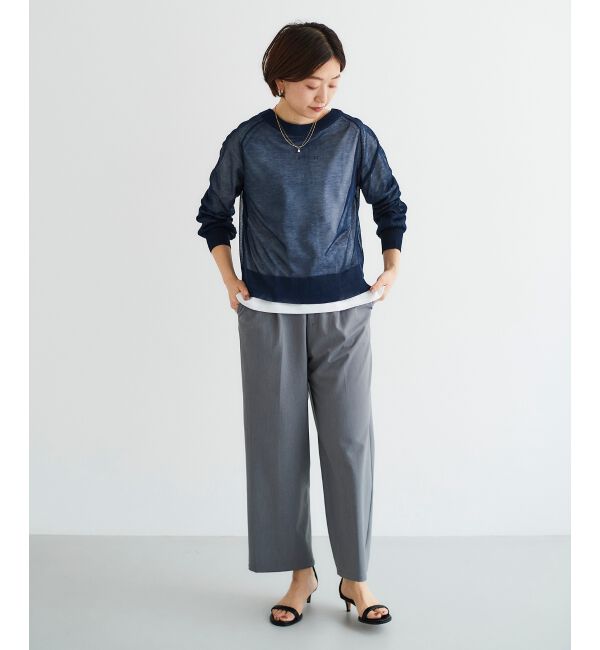 le.coeur blanc「シアー前後2WAYクルーカーディガン」|カーディガン|