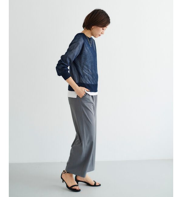 le.coeur blanc「シアー前後2WAYクルーカーディガン」|カーディガン|