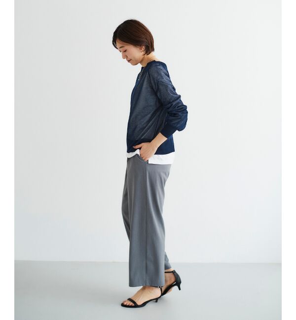 le.coeur blanc「シアー前後2WAYクルーカーディガン」|カーディガン|