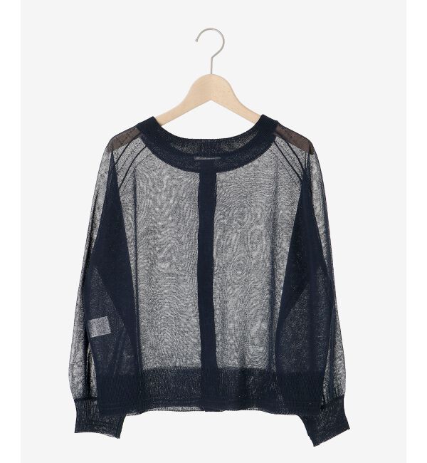 le.coeur blanc「シアー前後2WAYクルーカーディガン」|カーディガン|