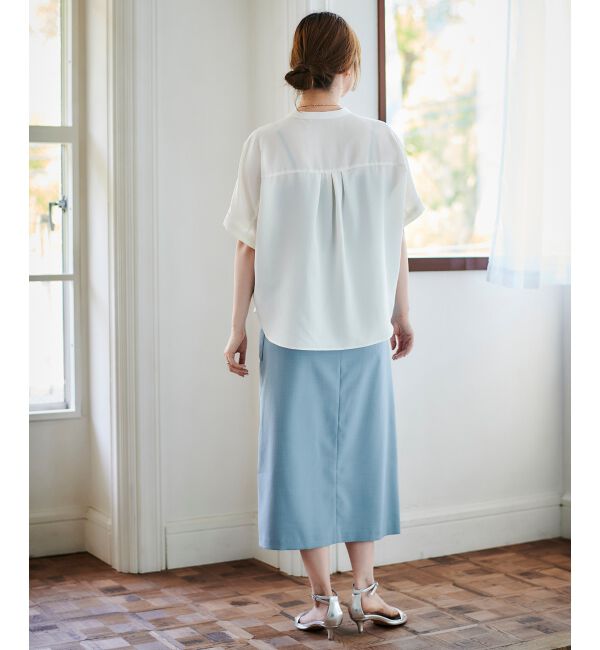 le.coeur blanc「《手洗い可能》ドライタッチカーゴポケットトラペーズスカート」|スカート|