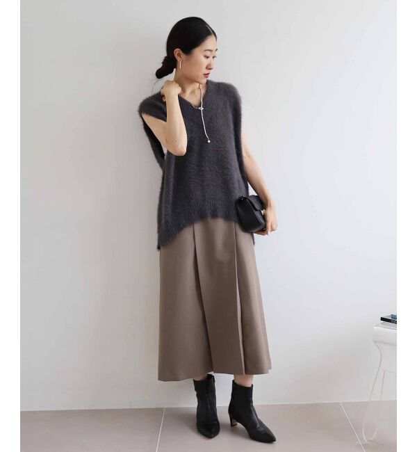 le.coeur blanc「《手洗い可能》カルゼマリントラペーズスカート」|スカート|