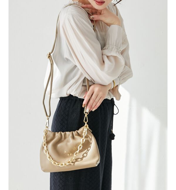 le.coeur blanc「AULENTTIギャザー2WAYショルダー」|ショルダー・メッセンジャー|