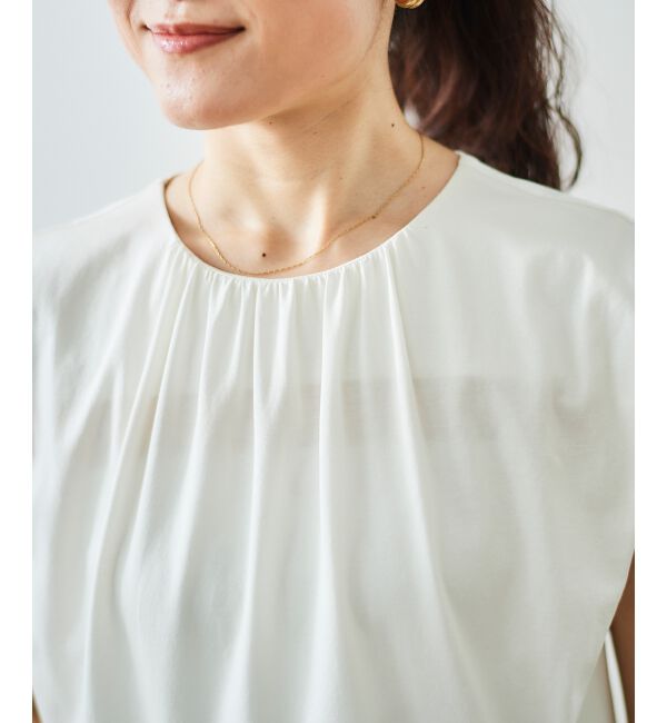 「ペプラムフリルノースリーブTEE」|Tシャツ・カットソー|