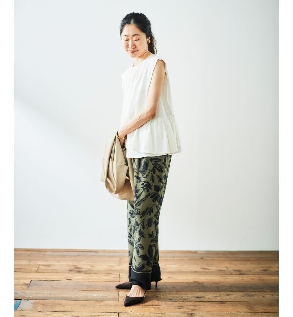  「ペプラムフリルノースリーブTEE」|Tシャツ・カットソー|