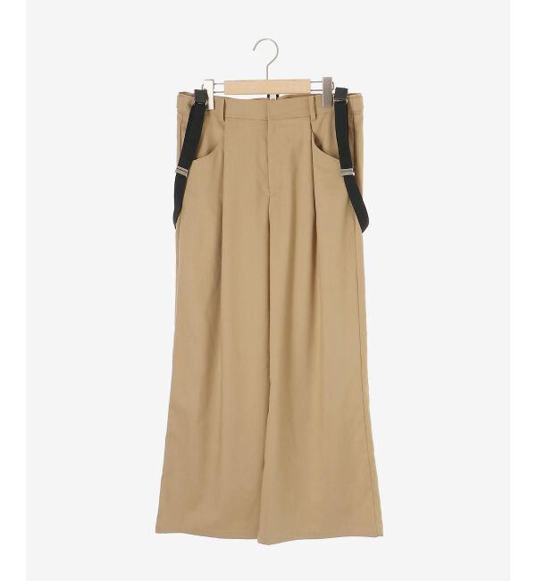 le.coeur blanc「サスペンダー付タックワイドパンツ」|その他|