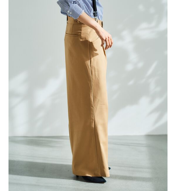 le.coeur blanc「サスペンダー付タックワイドパンツ」|その他|