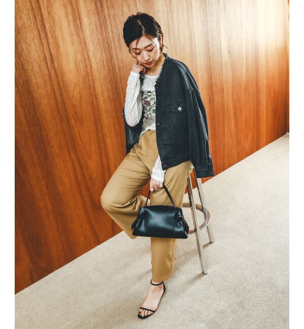 le.coeur blanc「サスペンダー付タックワイドパンツ」|その他|