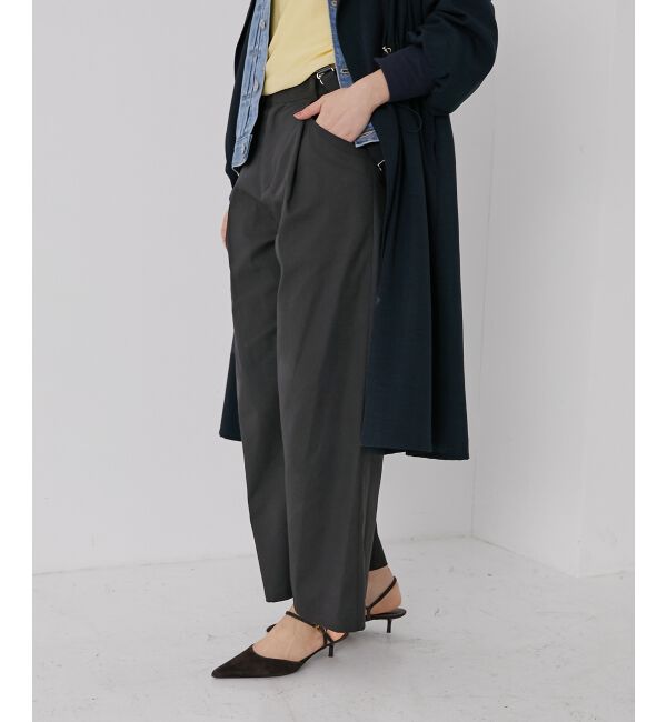 le.coeur blanc「サスペンダー付タックワイドパンツ」|その他|