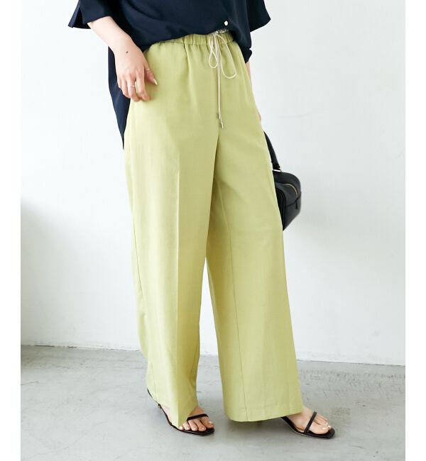  「《さらっとした素材感》タンブラーブッチャーイージーパンツ」|チノ|