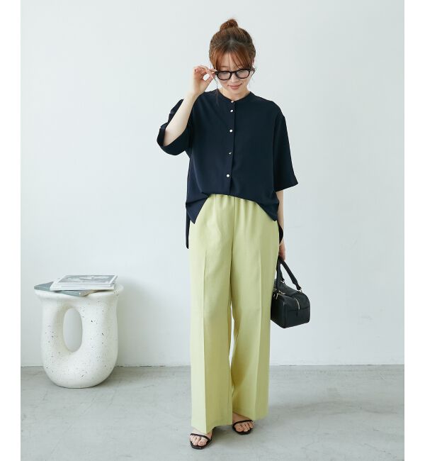  「《さらっとした素材感》タンブラーブッチャーイージーパンツ」|チノ|