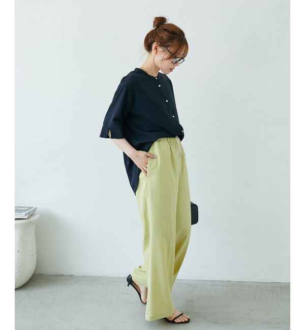  「《さらっとした素材感》タンブラーブッチャーイージーパンツ」|チノ|