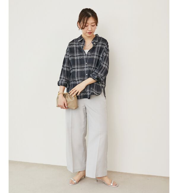  「《さらっとした素材感》タンブラーブッチャーイージーパンツ」|チノ|