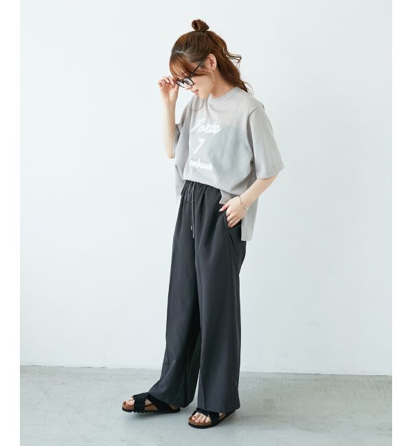  「《さらっとした素材感》タンブラーブッチャーイージーパンツ」|チノ|