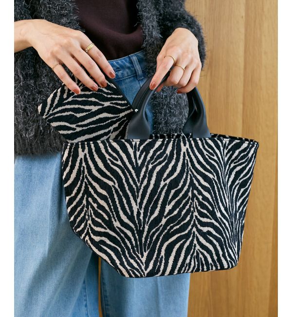  「ポーチ付きジャガードトート」|トートバッグ|