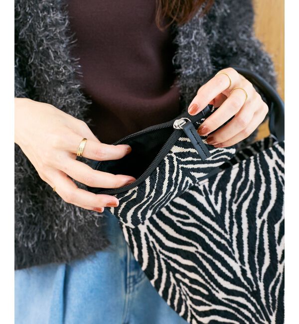  「ポーチ付きジャガードトート」|トートバッグ|