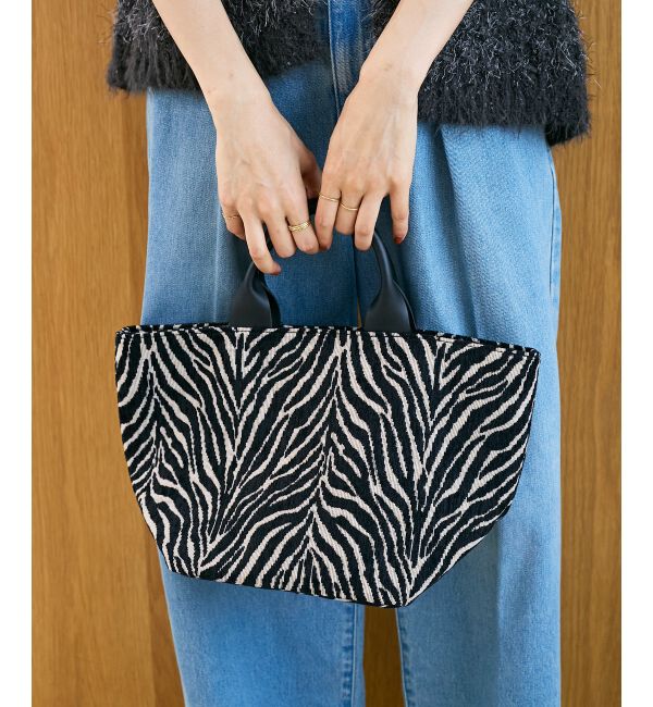  「ポーチ付きジャガードトート」|トートバッグ|