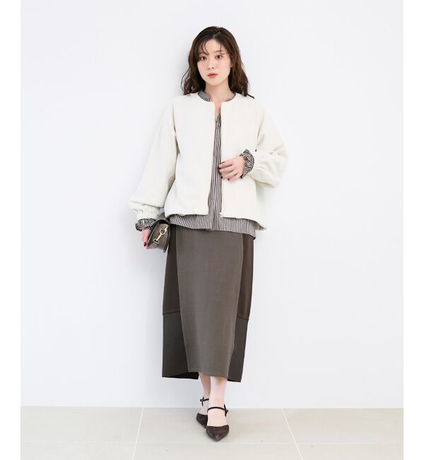  「シャーリングネックブラウス」|シャツ・ブラウス|