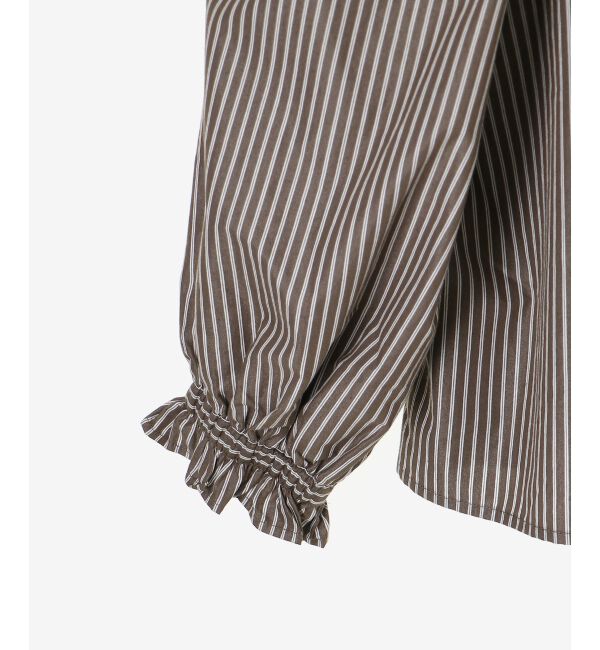  「シャーリングネックブラウス」|シャツ・ブラウス|