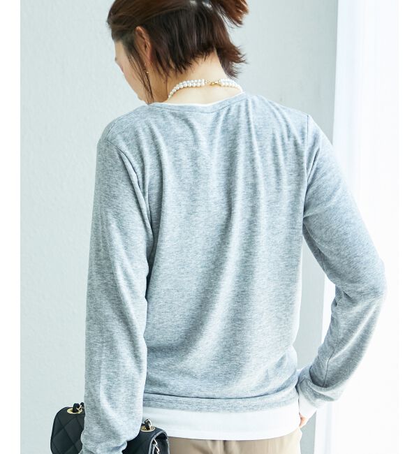  「レイヤードライクカットソー」|Tシャツ・カットソー|