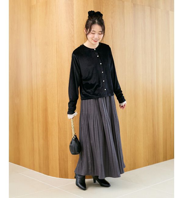  「ウールタッチ消しプリーツスカート」|スカート|